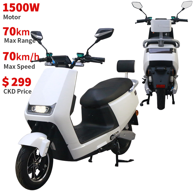 A105 12INCH Wholesale Long Range 1500W 72V Electric Motorcycle with Pedal