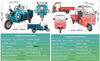 TH0101 500W 30km/H Speed 3 Wheel Electric Cargo Tricycle for Sale