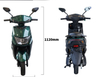 A025 10inch 600W/800W 45km/H Speed Electric Motorbike with Seat 