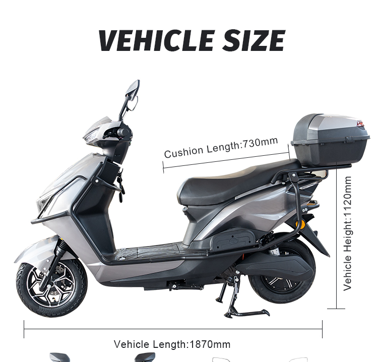 A083 10inch High Performance Electric Moped 900/1000W 50km/H fast Electric Motorcycle 