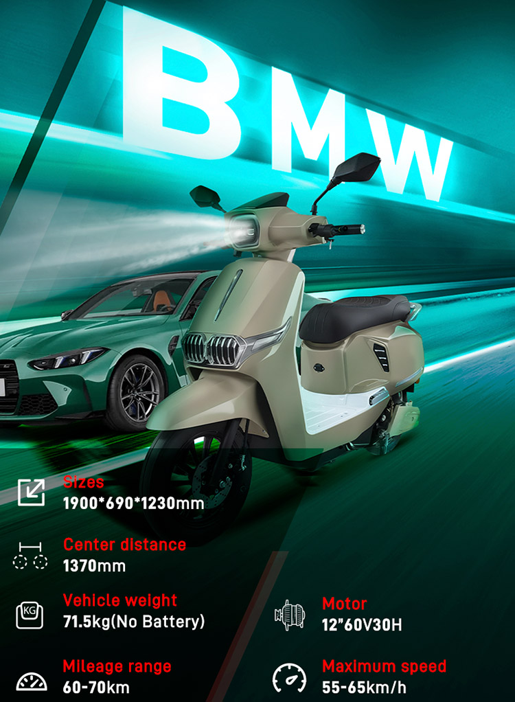 A079 12inch 1100/1300W 65km/H Speed Electric Motorcycle Chinese Manufacturer