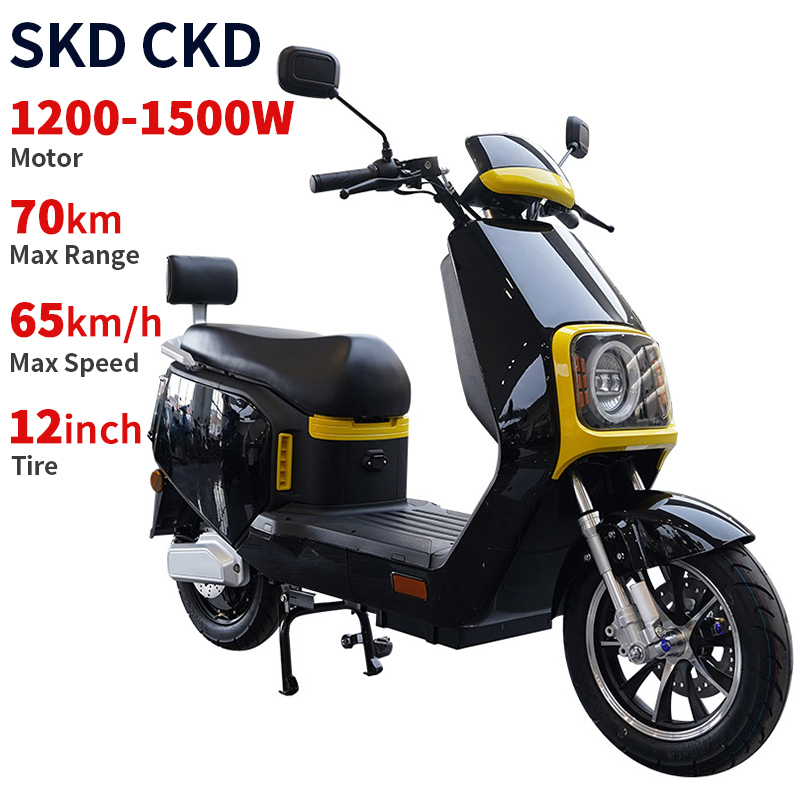 A106 12 Inch 1200W 1500W 65km/H Speed China 2 Wheel Electric Scooter Moped for Adult