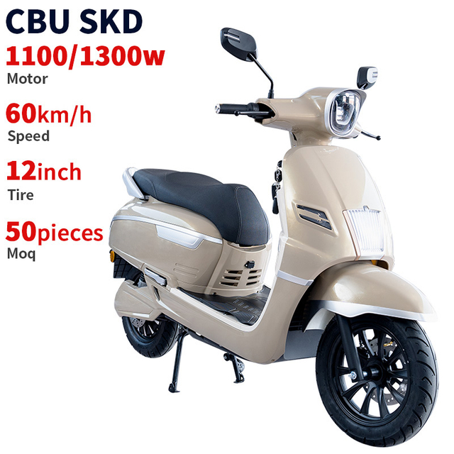 A044 12inch 1100/1300W 60km/H Speed China Manufacturer Electric Moped Factory Trade