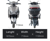 A083 10inch High Performance Electric Moped 900/1000W 50km/H fast Electric Motorcycle 