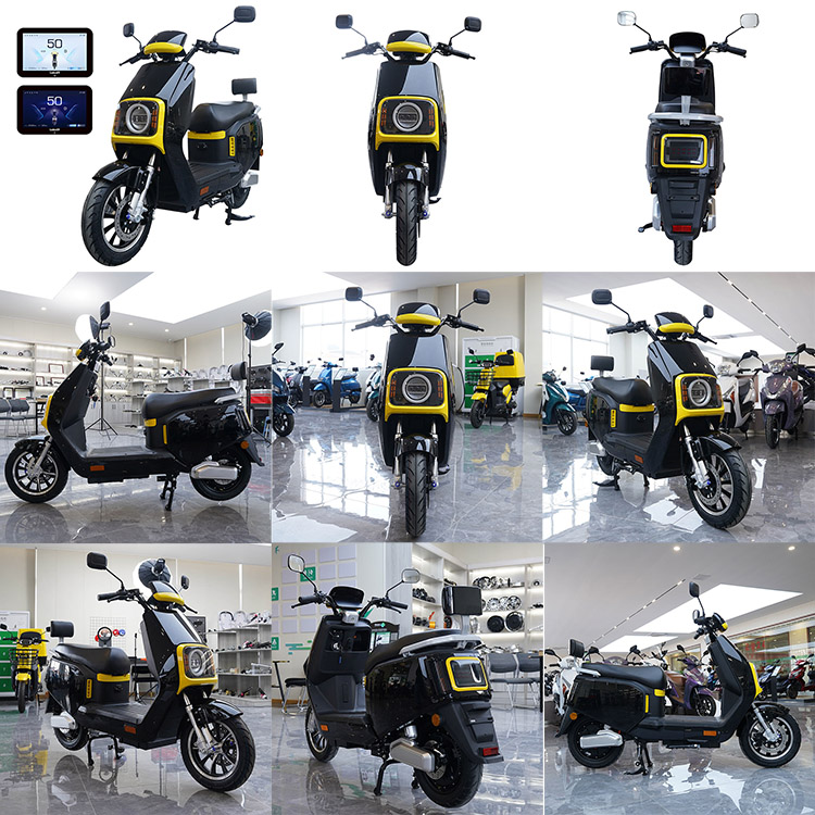 A106 12 Inch 1200W 1500W 65km/H Speed China 2 Wheel Electric Scooter Moped for Adult