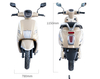 A044 12inch 1100/1300W 60km/H Speed China Manufacturer Electric Moped Factory Trade