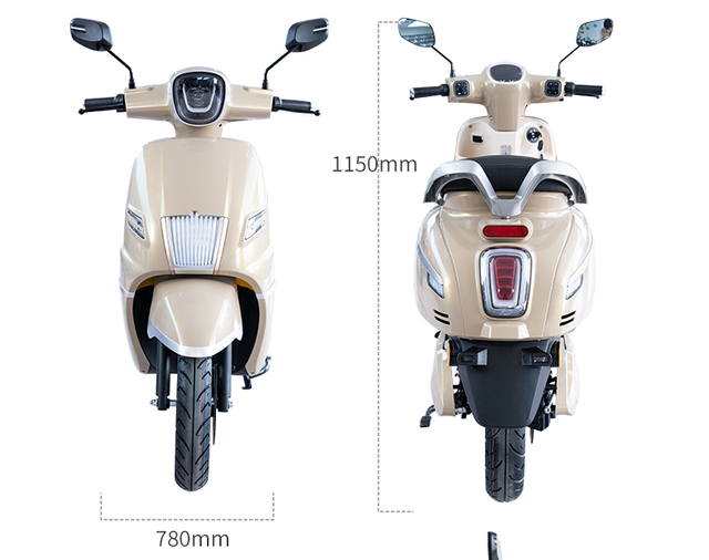 A044 12inch 1100/1300W 60km/H Speed China Manufacturer Electric Moped Factory Trade