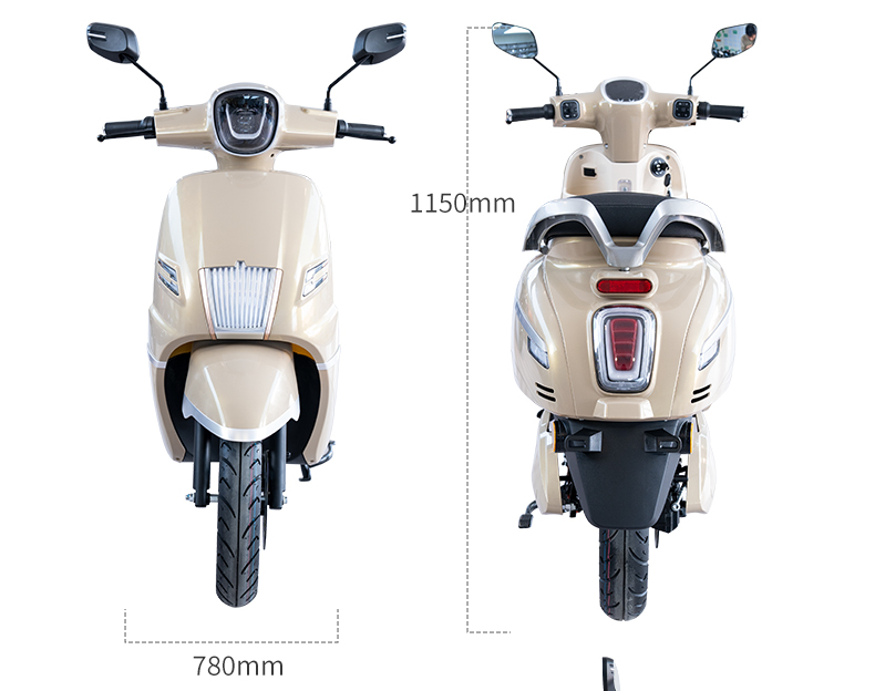 A044 12inch 1100/1300W 60km/H Speed China Manufacturer Electric Moped Factory Trade