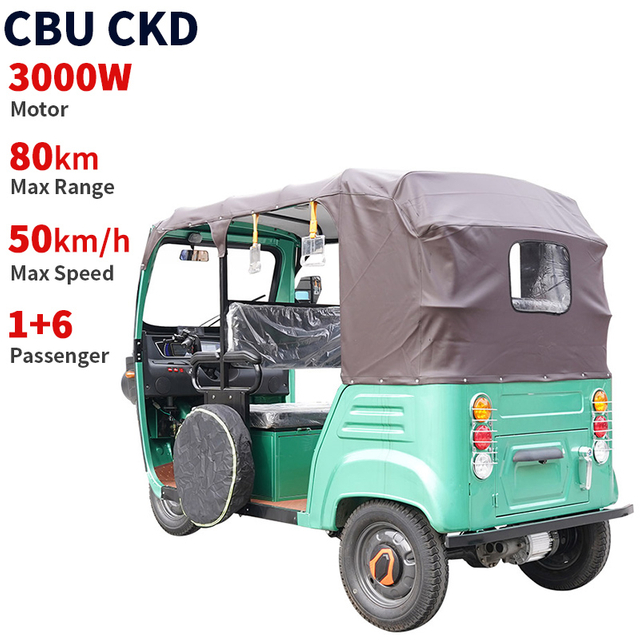 TR0102 3000W 50km/H Speed 80km Range Customizable Electric Tricycle