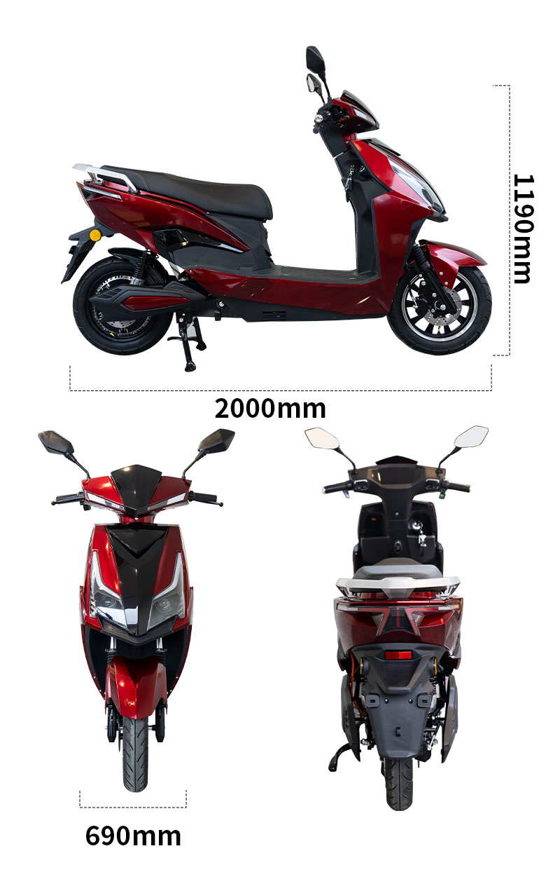 A191 12inch 1100/1300W 60km/H Speed China Cheap Factory Wholesale Electric Motorcycle