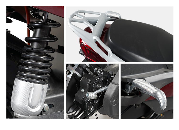 A075 12inch 1200W 55km/H Speed Electric Moped with Pedal Assist