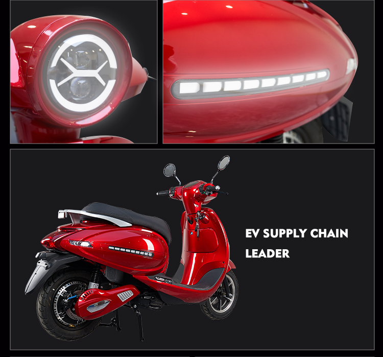 A240 12INCH 1100w/1300w 65km/h Speed Electric Moped Scooter/electric Motorcycle for Adult