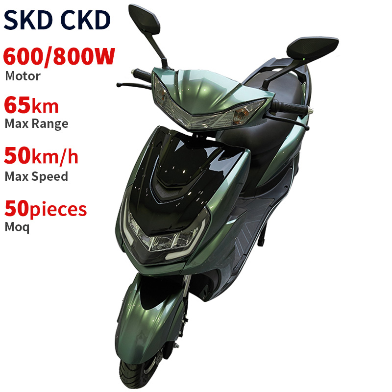 CKD SKD 10/12inch Factory Direct Electric Moped 600/800W 40-50km/h Speed Fast Electric Motorcycle Electric Scooter Wuxi