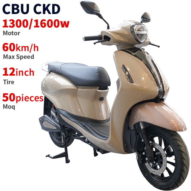 A022 CKD SKD 12inch high quality electric motorbike 1300/1600W 60km/H Speed adult moped disc brake electric scooter from china factory